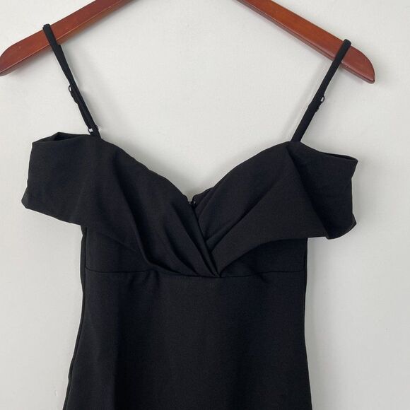 Nookie Revolve Phoenix Off The Shoulder Sweetheart Neckline Midi Dress Black XS - Picture 5 of 10
